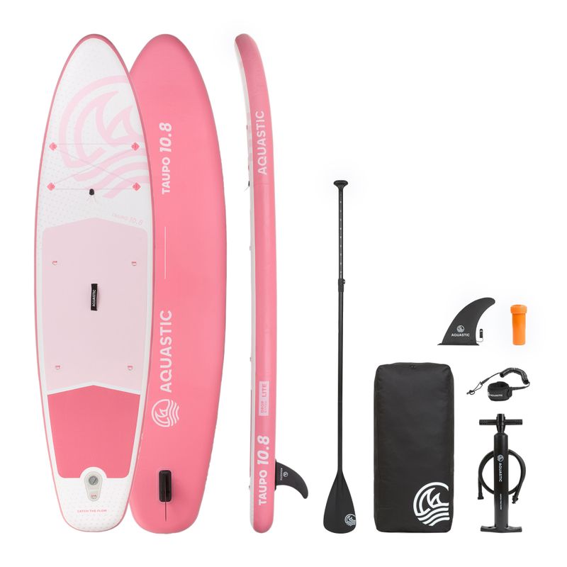 Inflatable board set SUP AQUASTIC Taupo 10'8" allround pink 22