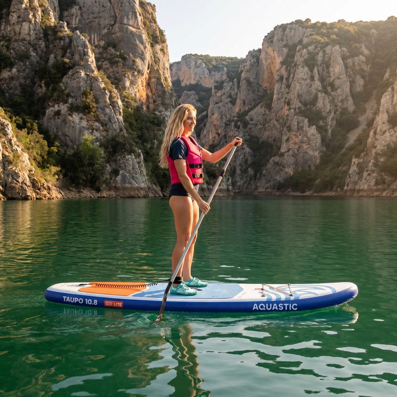 Inflatable board set SUP AQUASTIC Taupo 10'8" allround blue 20