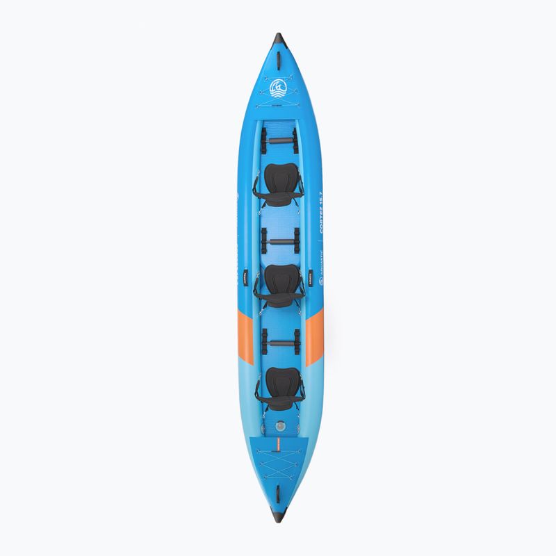 3-person inflatable kayak AQUASTIC Cortez 15'7" hybrid blue 3