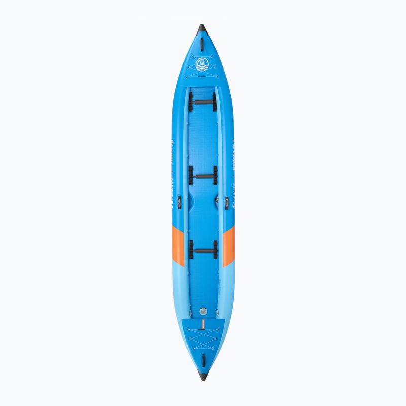 3-person inflatable kayak AQUASTIC Cortez 15'7" hybrid blue 4