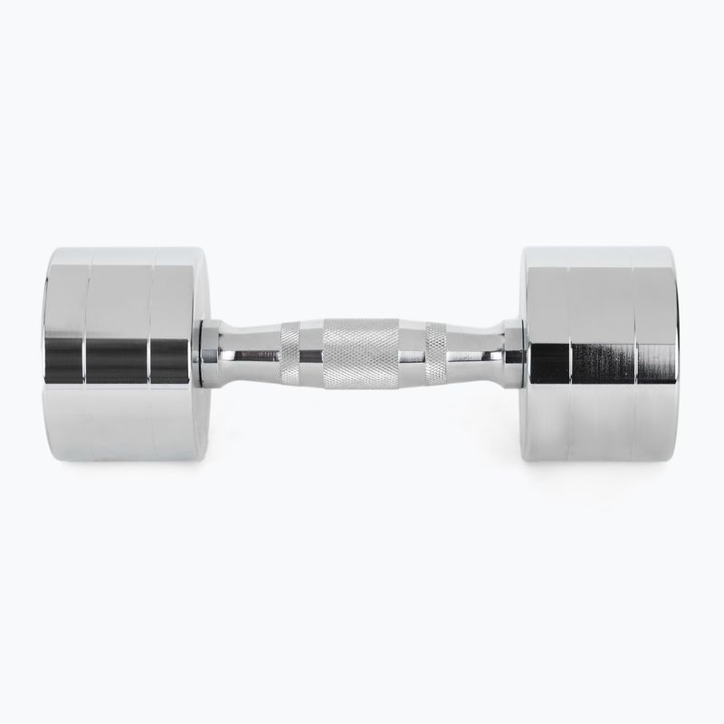 XTREXO chrome dumbbells 2x6 kg silver 4