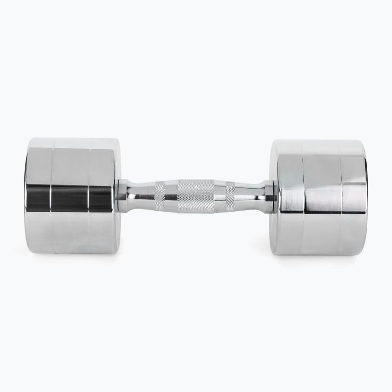 XTREXO chrome dumbbells 2x9 kg silver 4