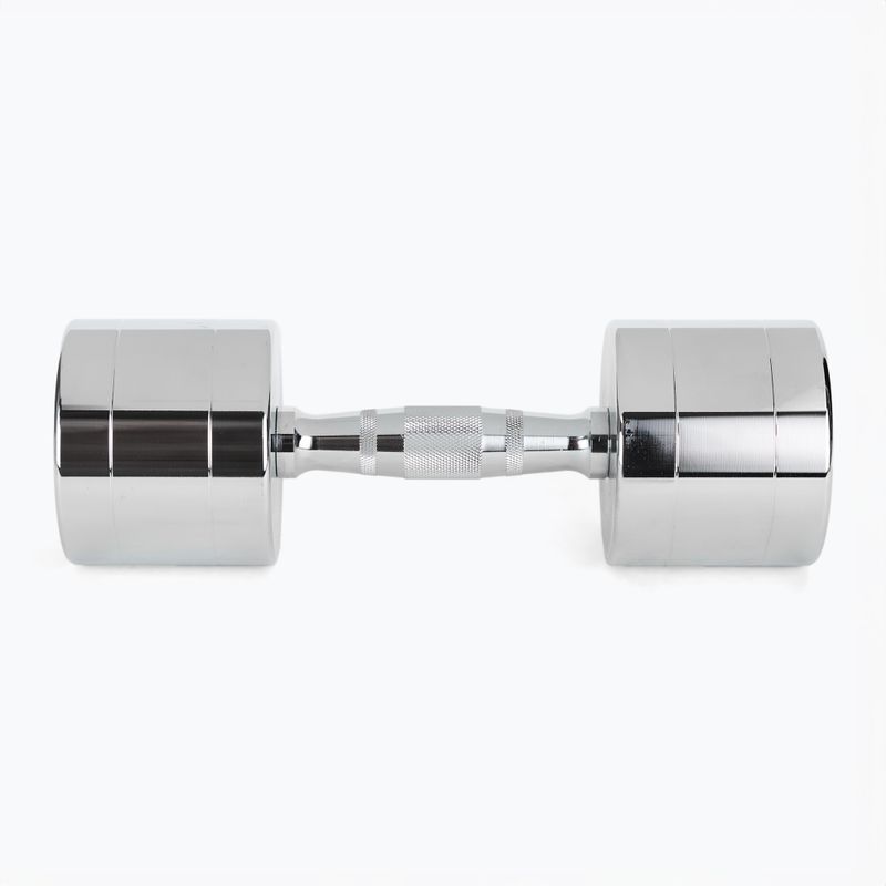 XTREXO chrome dumbbells 2x10 kg silver 4