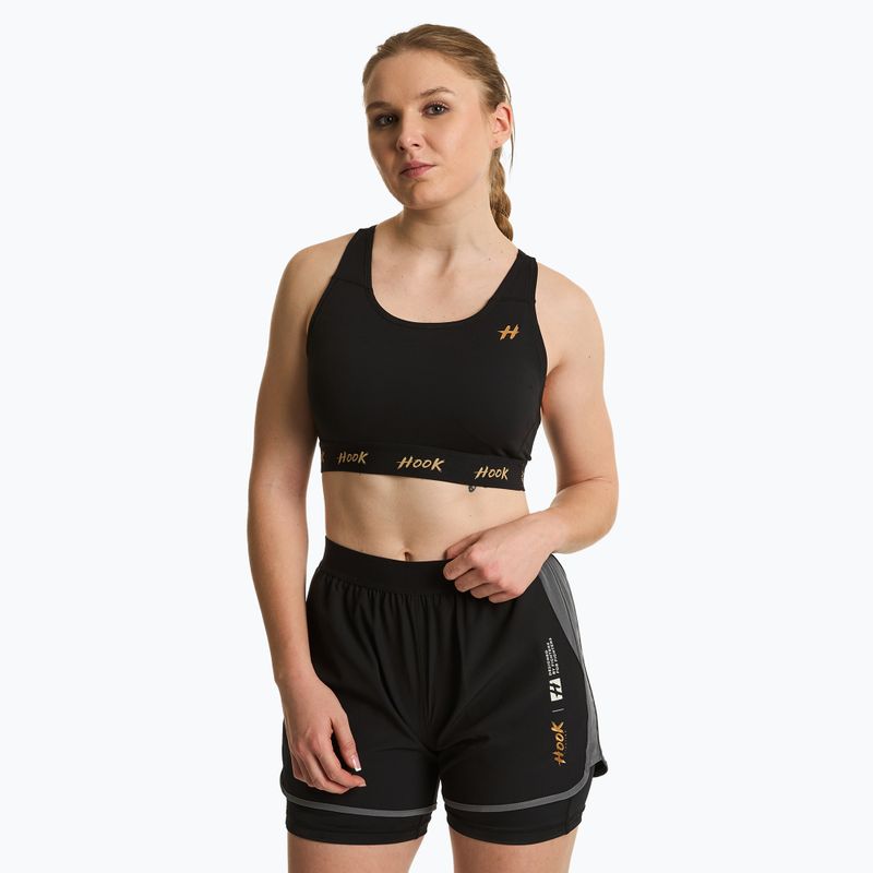 Women's training top HOOK FIGHTING Base black