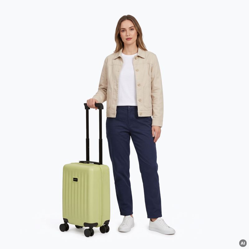 Cabin travel suitcase Kadva Domingo Lime 2