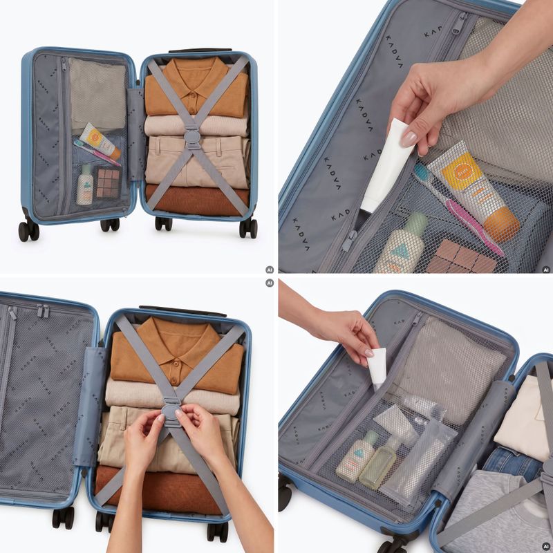 Cabin travel suitcase Kadva Domingo Blue 12