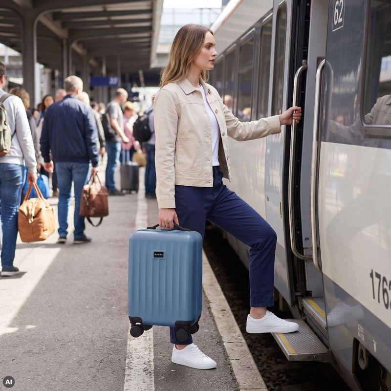 Cabin travel suitcase Kadva Domingo Blue 16