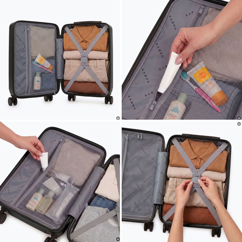 Cabin travel suitcase Kadva Domingo Black 7