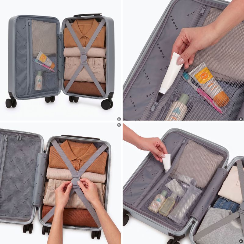 Cabin travel suitcase Kadva Domingo Silver 7