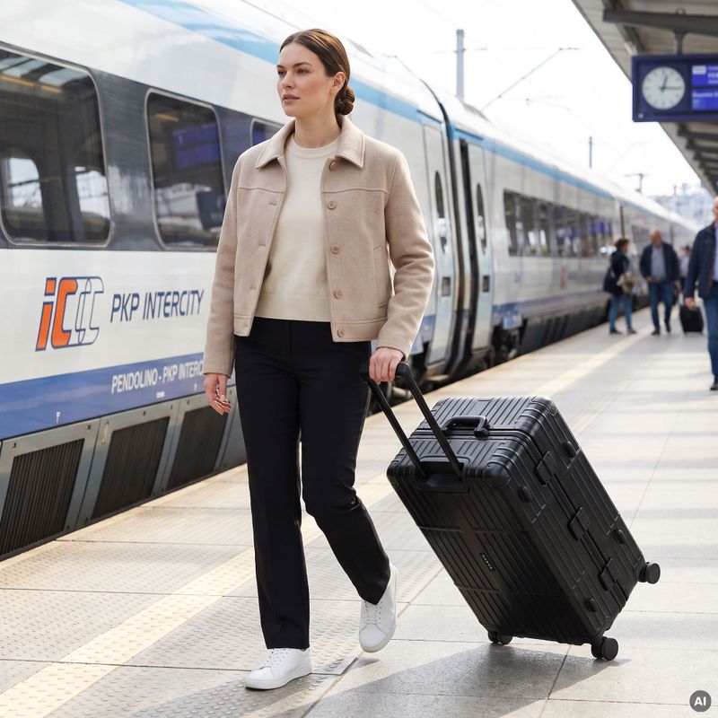Large travel suitcase Kadva Tigre 96l Black 16