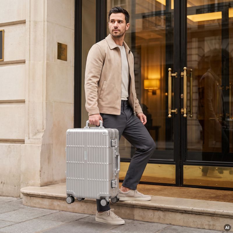Cabin suitcase Kadva Tigre 37l Silver 15