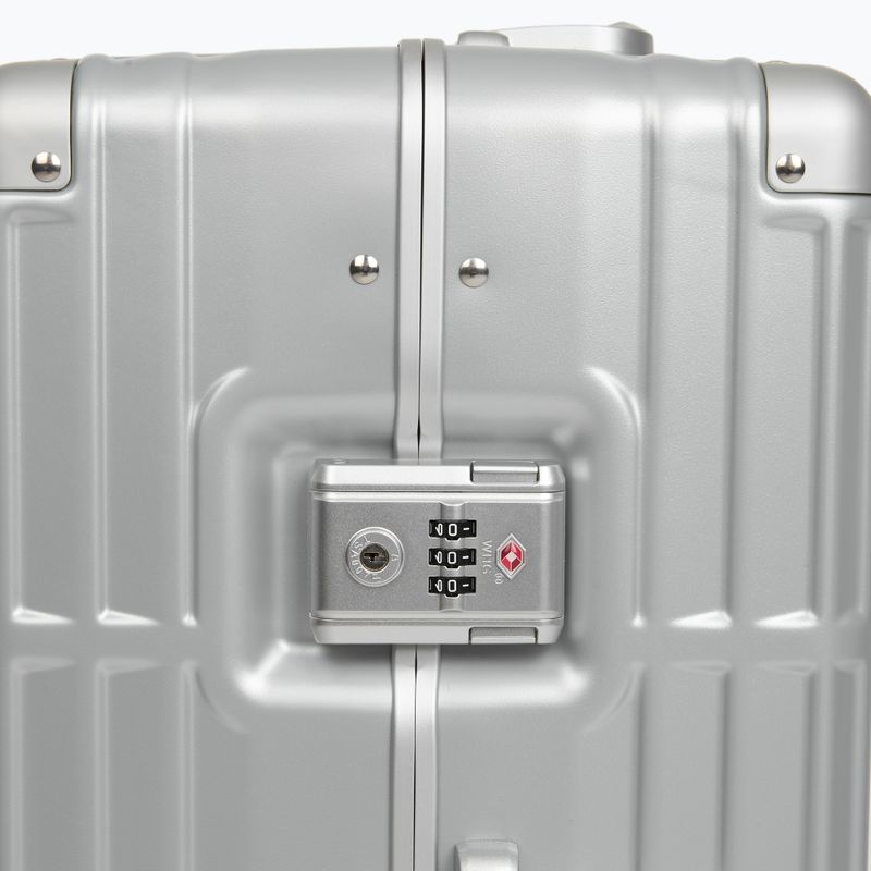 Medium travel suitcase Kadva Tigre 64l Silver 10