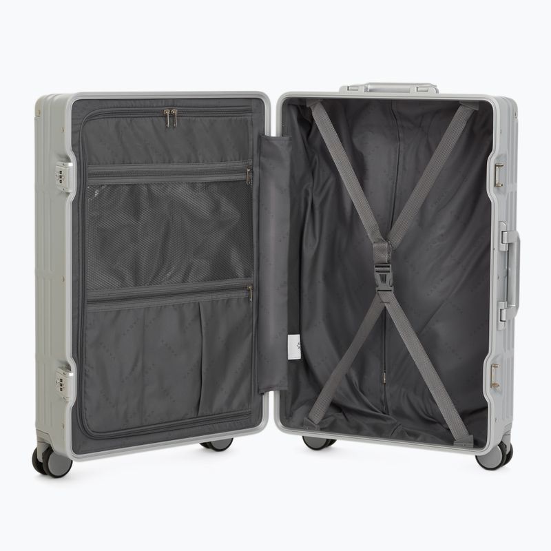 Medium travel suitcase Kadva Tigre 64l Silver 7