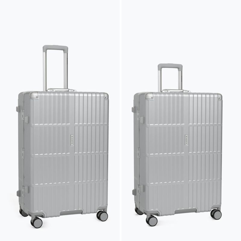 Large travel suitcase Kadva Tigre 96l Silver 6