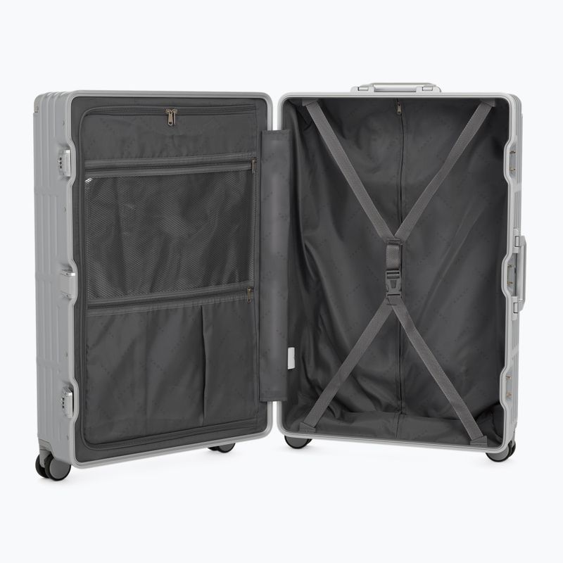 Large travel suitcase Kadva Tigre 96l Silver 8
