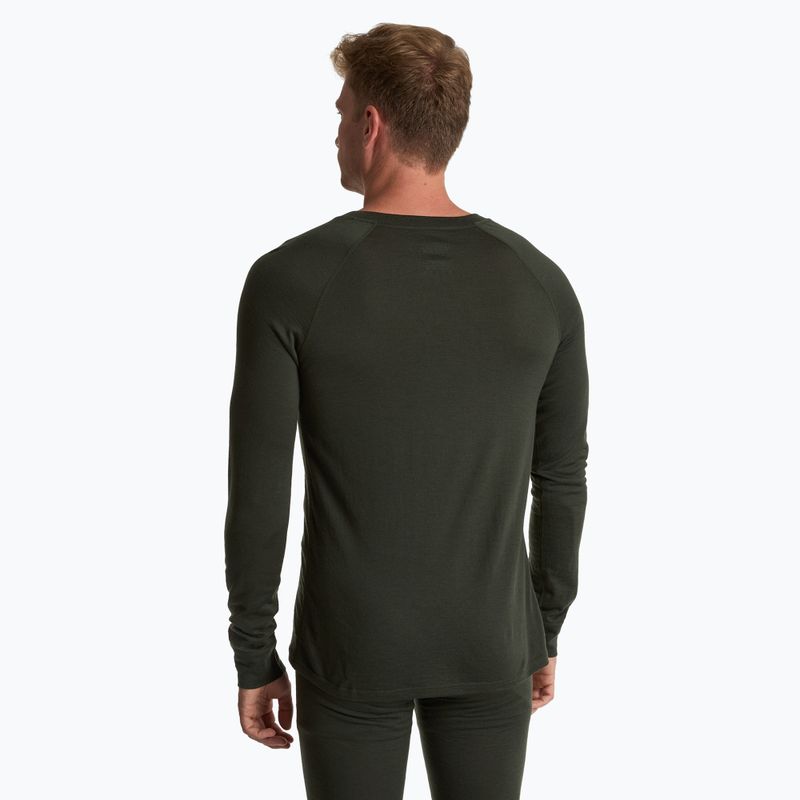 Men's thermal underwear set WOOLCANO Merino 100% SET0540 green 5