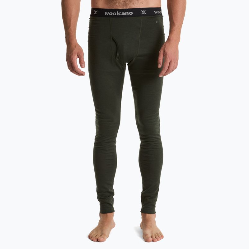 Men's thermal underwear set WOOLCANO Merino 100% SET0540 green 8