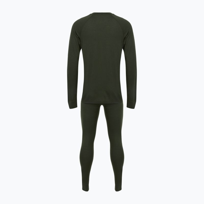 Men's thermal underwear set WOOLCANO Merino 100% SET0540 green 12