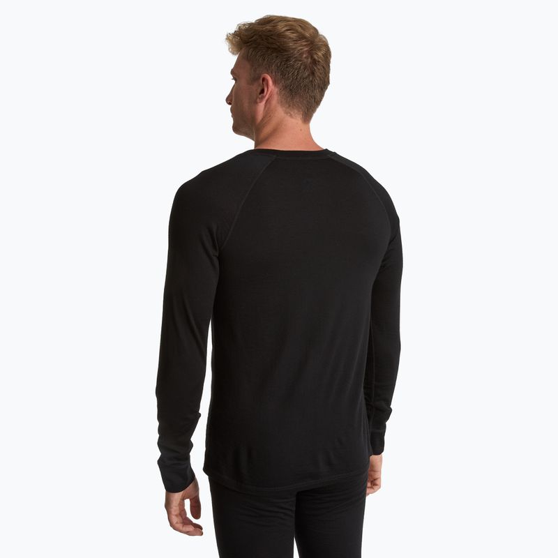 Men's thermal sweatshirt 100% WOOLCANO MERINO TOP0538 black 3