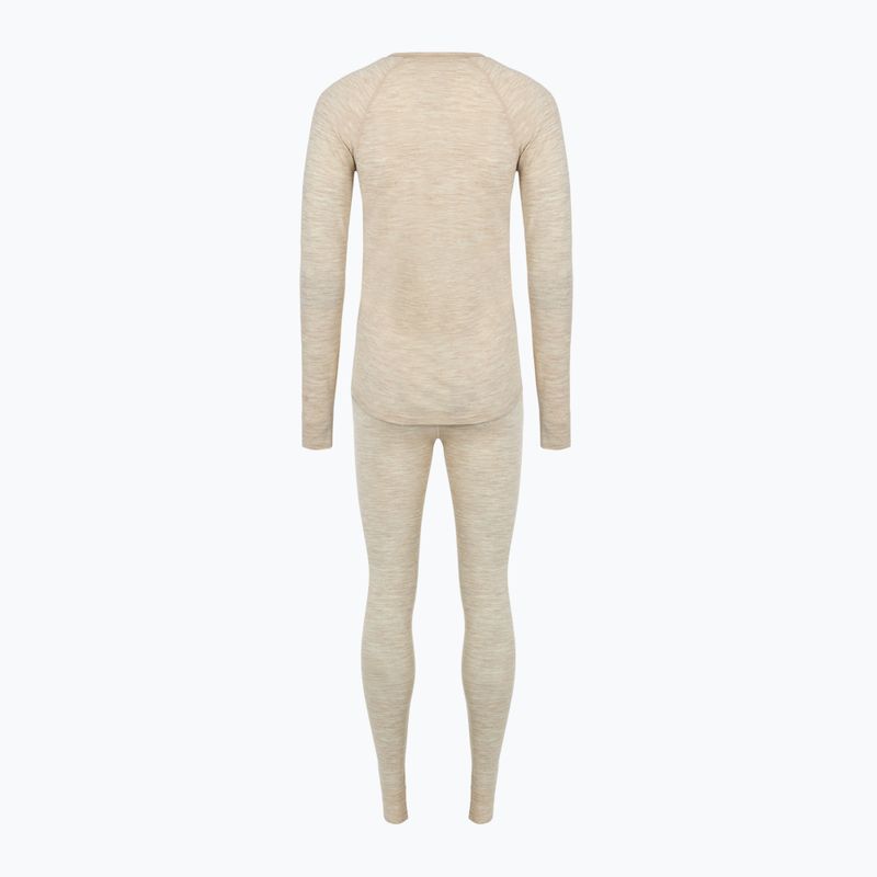 Women's thermal underwear set WOOLCANO Merino 100% SET0543 beige 11