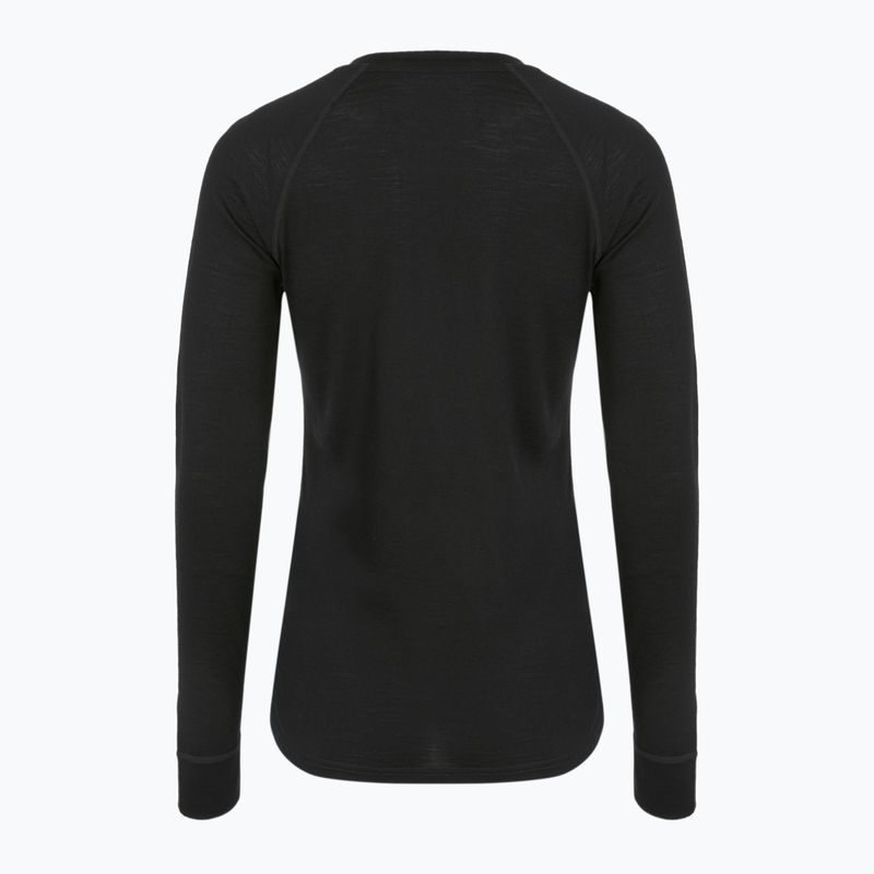 Women's thermal sweatshirt WOOLCANO 100% Merino TOP0541 black 8