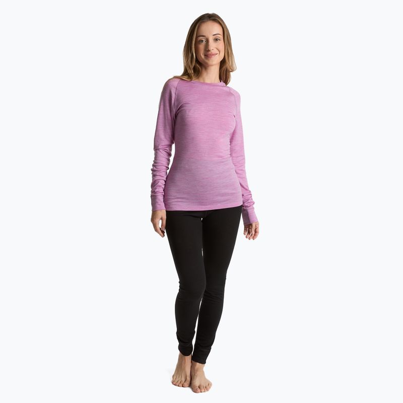 Women's thermal sweatshirt WOOLCANO 100% Merino TOP0541 purple 2