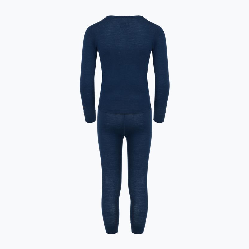 Children's thermal underwear set WOOLCANO Merino 100% SET0683 navy 3