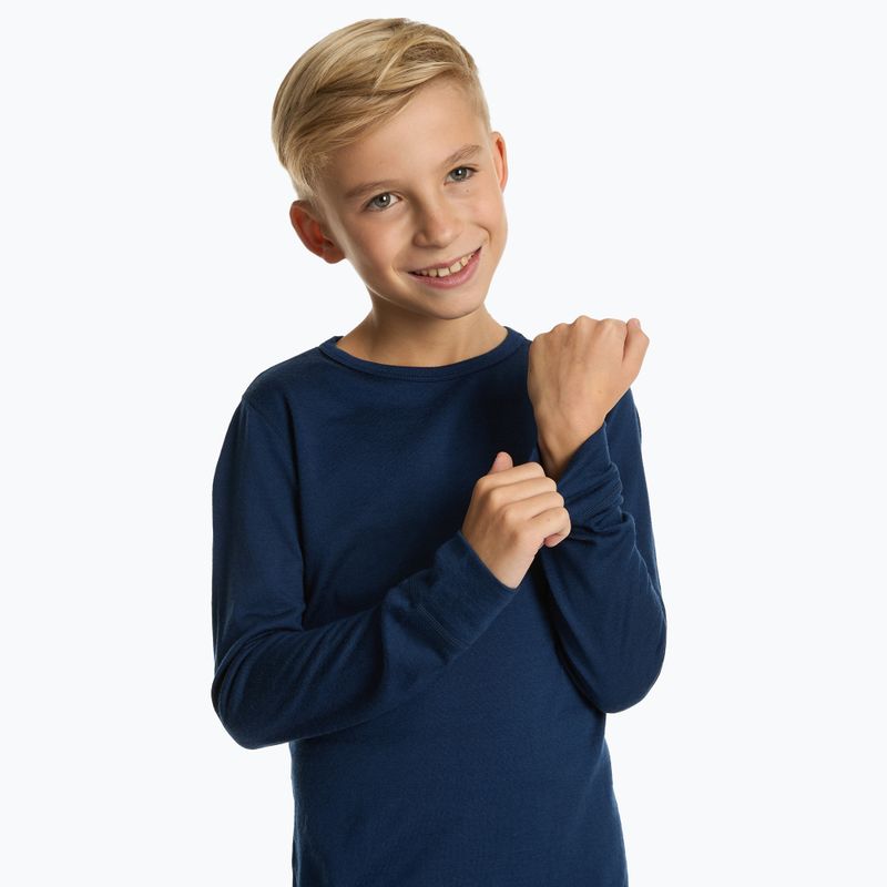 Children's thermal underwear set WOOLCANO Merino 100% SET0683 navy 4