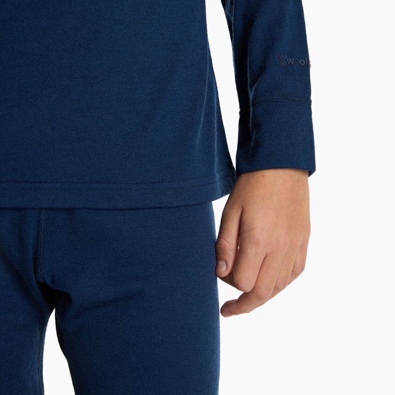 Children's thermal underwear set WOOLCANO Merino 100% SET0683 navy 7