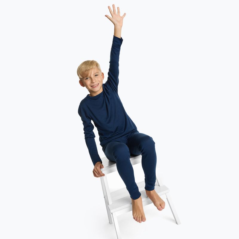 Children's thermal underwear set WOOLCANO Merino 100% SET0683 navy 9