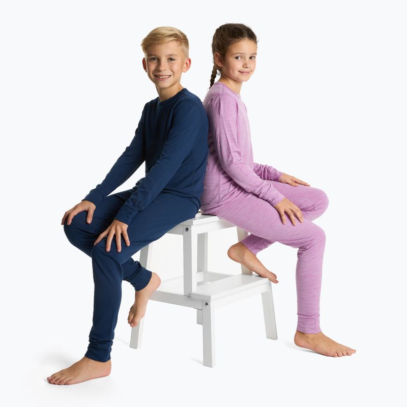 Children's thermal underwear set WOOLCANO Merino 100% SET0683 navy 10