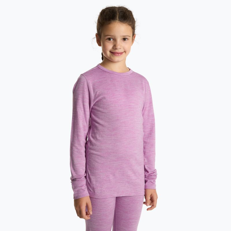 Children's thermal underwear set WOOLCANO Merino 100% SET0683 purple 3