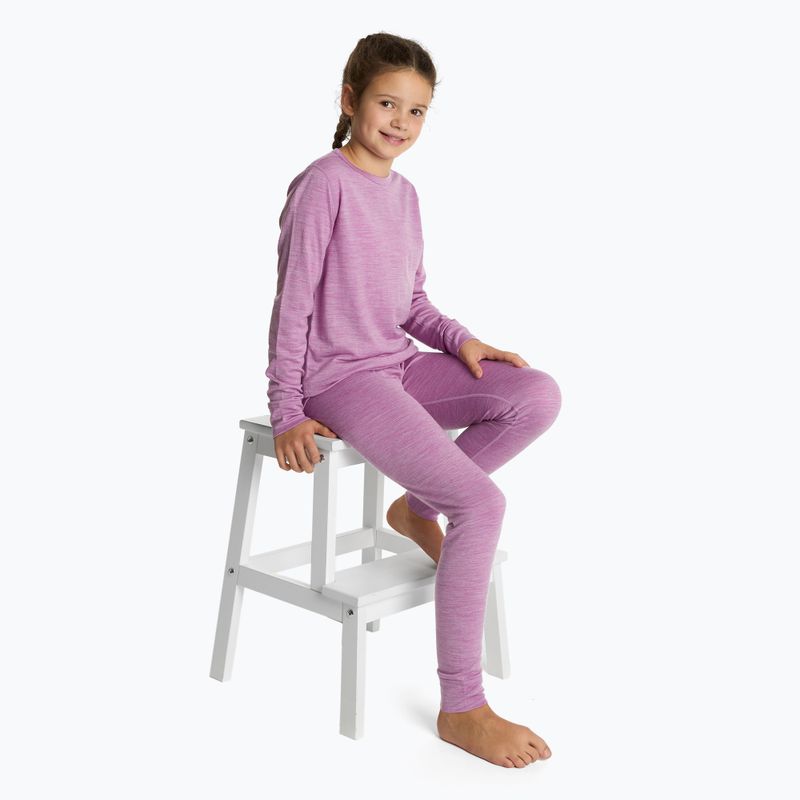 Children's thermal underwear set WOOLCANO Merino 100% SET0683 purple 8