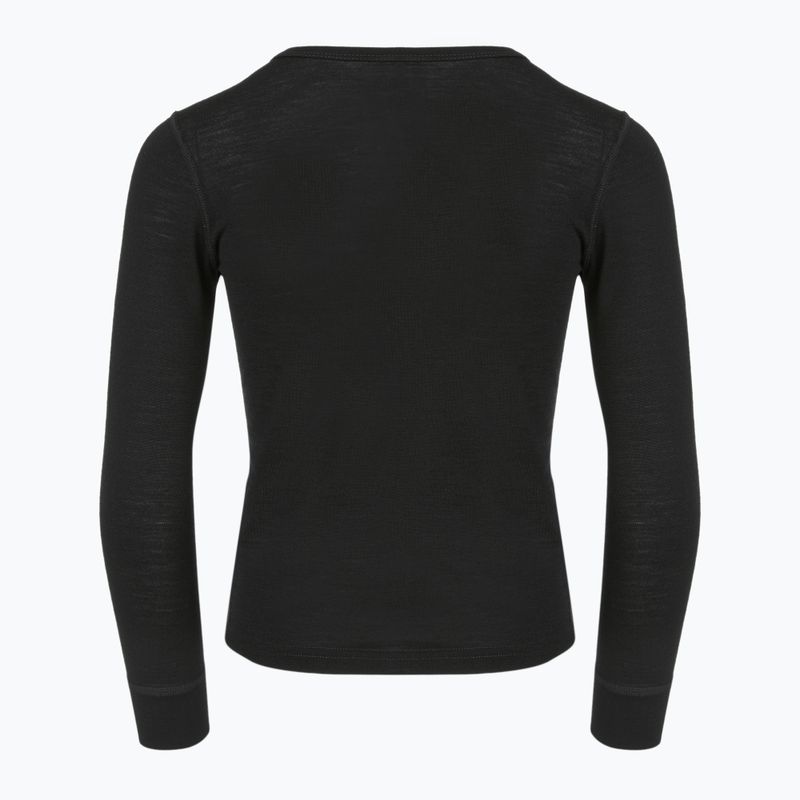 Children's thermal sweatshirt WOOLCANO thermal 100% MERINO TOP00947 black 4