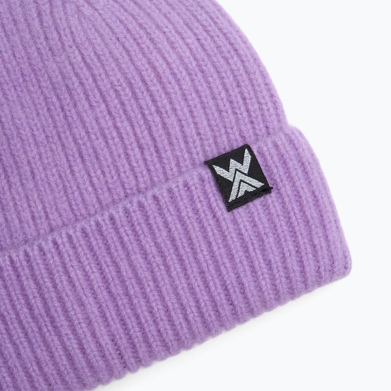 Winter hat WOOLCANO Merino 100% HAT0440 purple 3