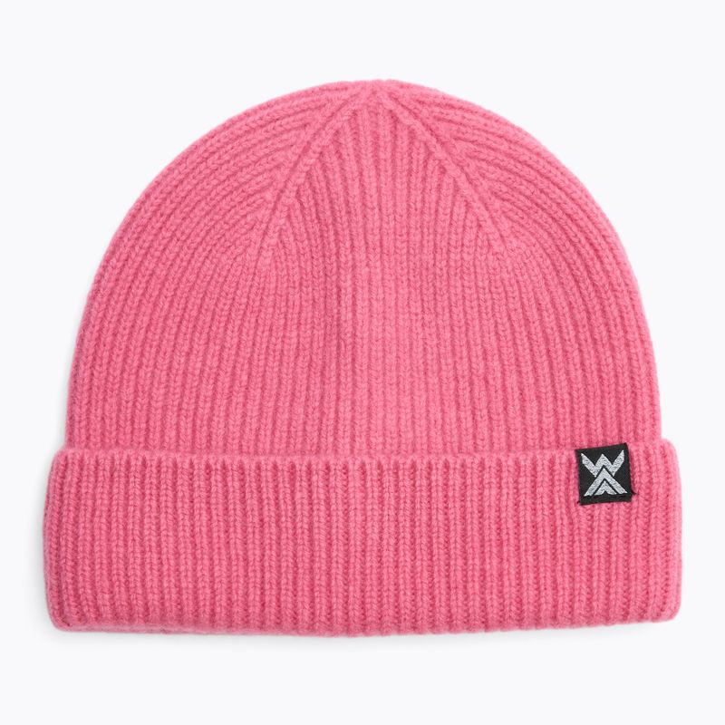 Winter hat WOOLCANO Merino 100% HAT0440 pink