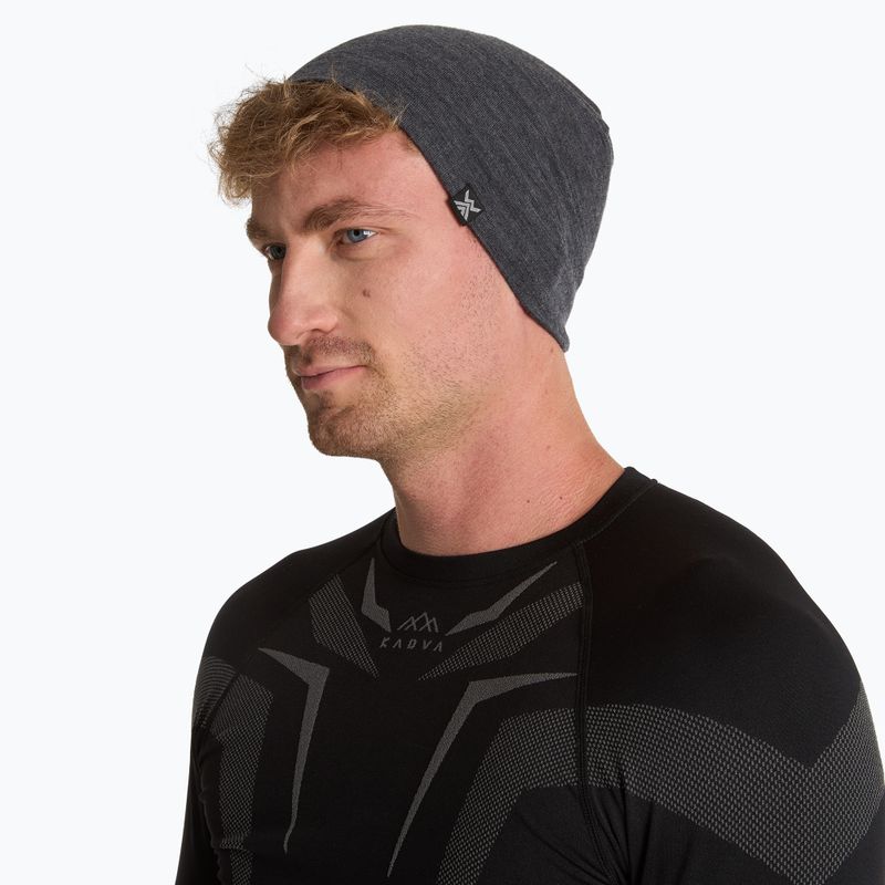Cap WOOLCANO MERINO 100% HAT0441 grey