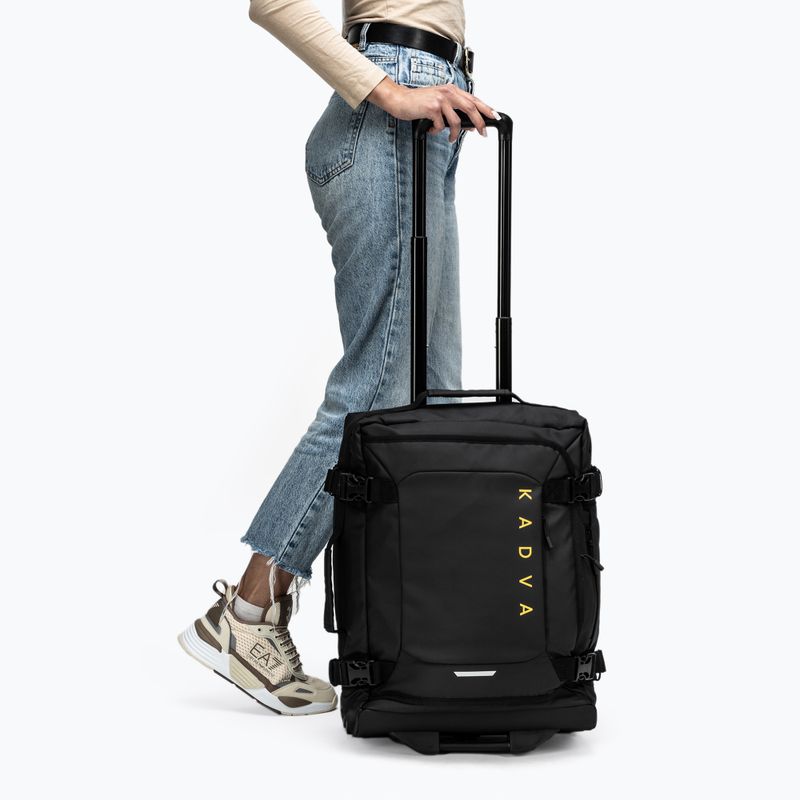 KADVA Lazio 44 l black cabin travel suitcase 2