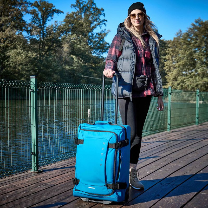 Medium travel suitcase KADVA Lazio 74 l blue 7
