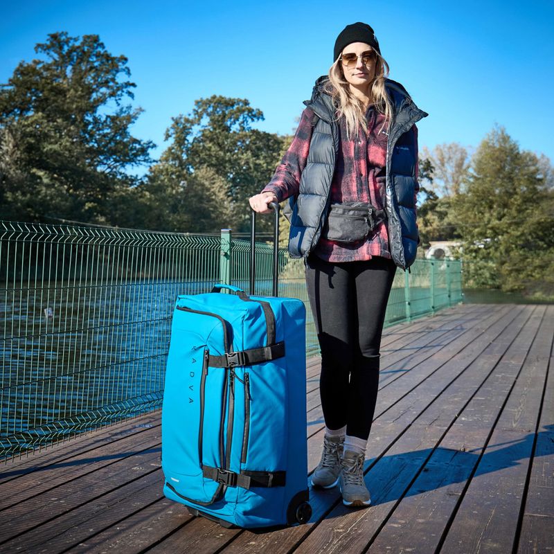 Large travel suitcase KADVA Lazio 102 l blue 7