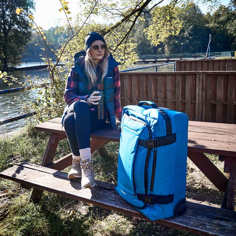 Large travel suitcase KADVA Lazio 102 l blue 6