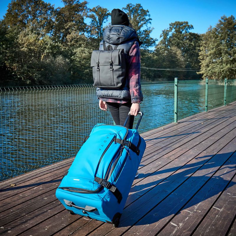 Large travel suitcase KADVA Lazio 102 l blue 16