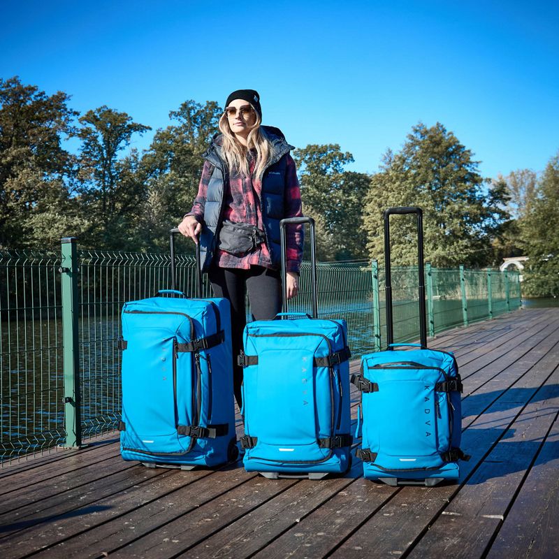 Medium travel suitcase KADVA Lazio 74 l blue 24