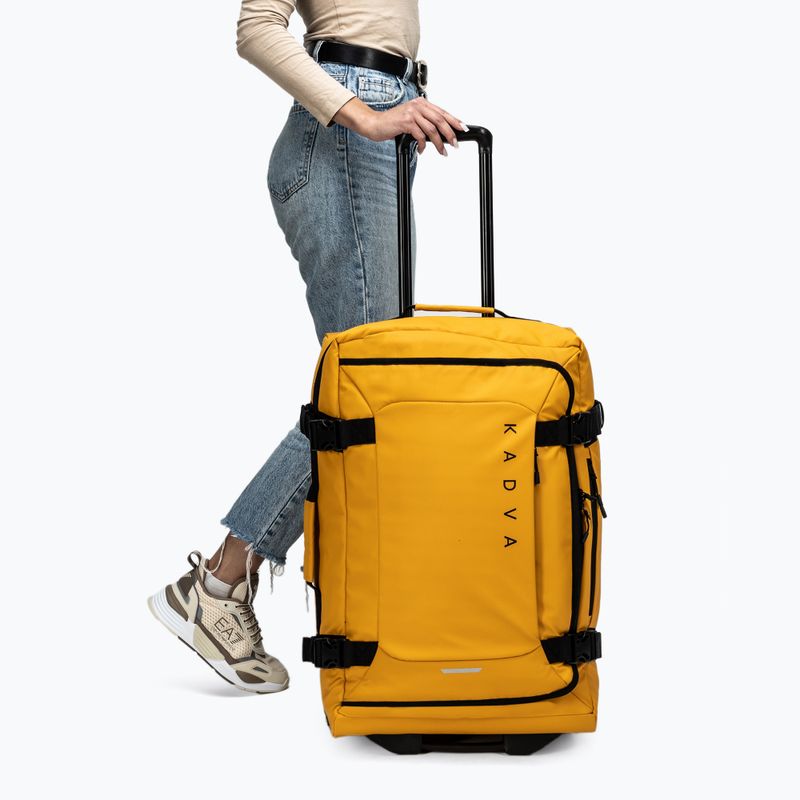 Medium travel suitcase KADVA Lazio 74 l yellow 2