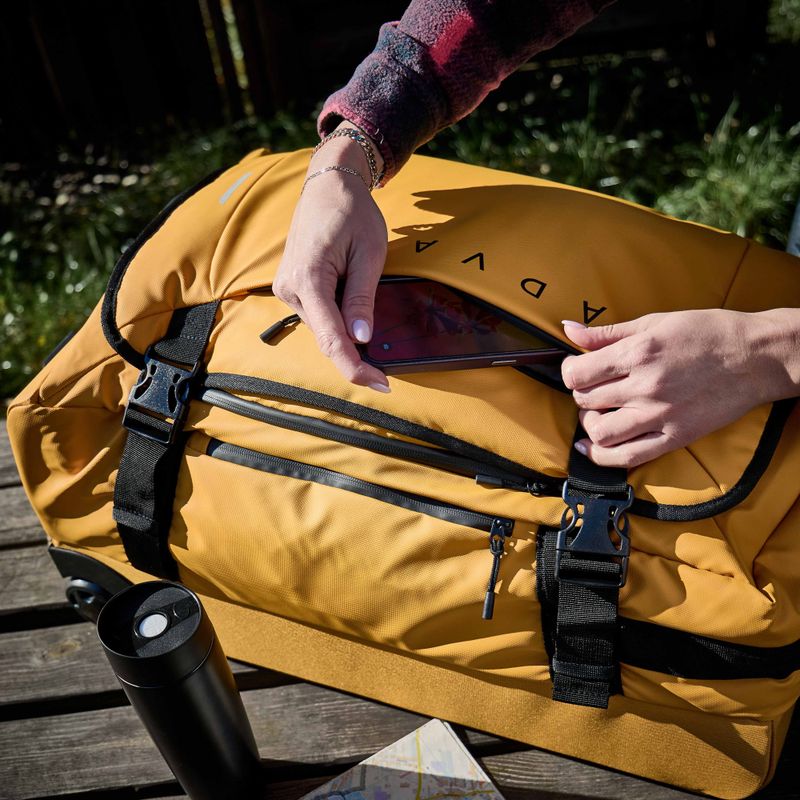 Medium travel suitcase KADVA Lazio 74 l yellow 10