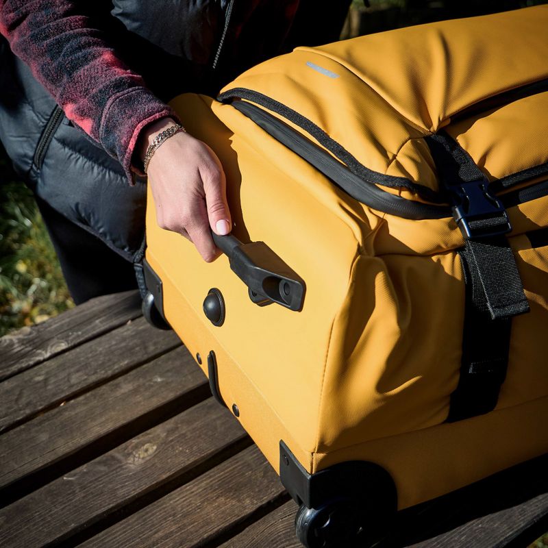 Large travel suitcase KADVA Lazio 102 l yellow 13
