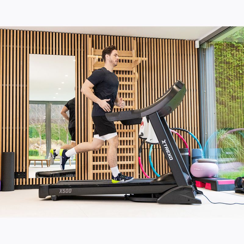TREXO TXO-X500 electric treadmill black 2