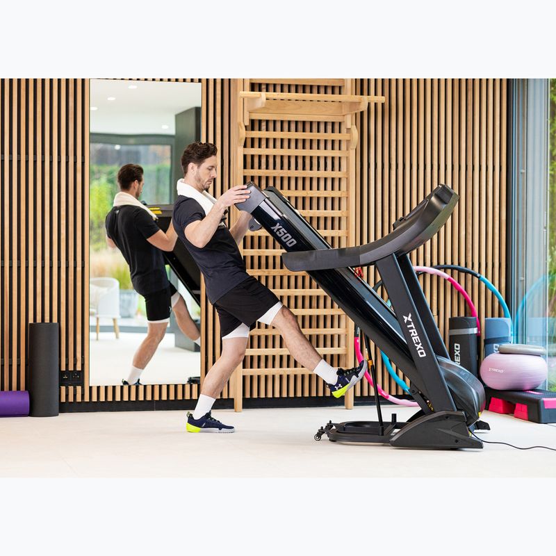 TREXO TXO-X500 electric treadmill black 8