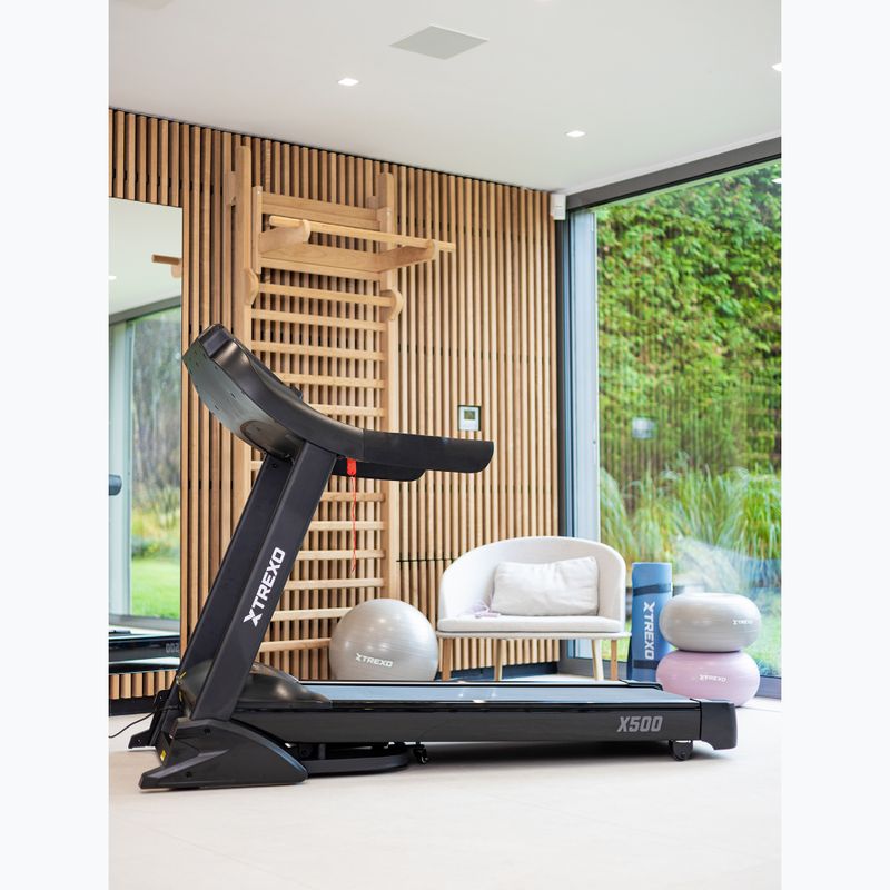TREXO TXO-X500 electric treadmill black 10