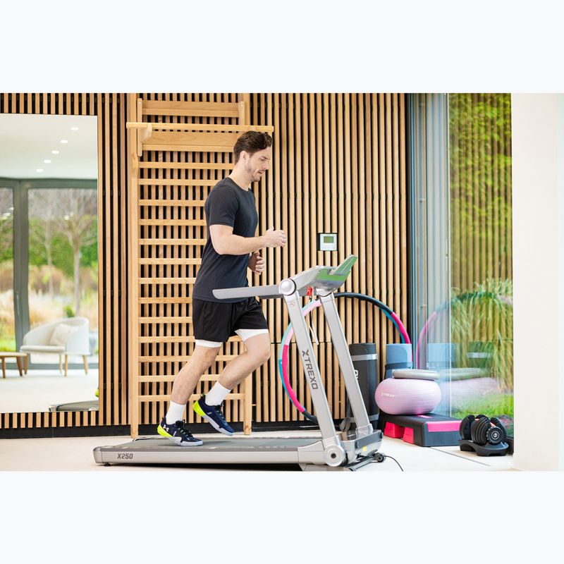 TREXO TXO-X250-S silver electric treadmill 4
